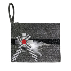 Black Glitter Purse