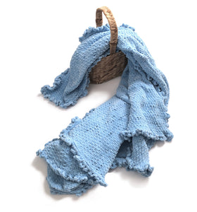 Ice Grey Knitted Soft Throw