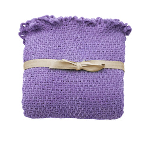 Lilac Velvet Knitted Soft Throw